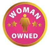 Pink and gold circle: